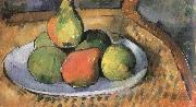 pears on a chair